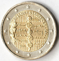 Austria 2 euro 2005 State Treaty