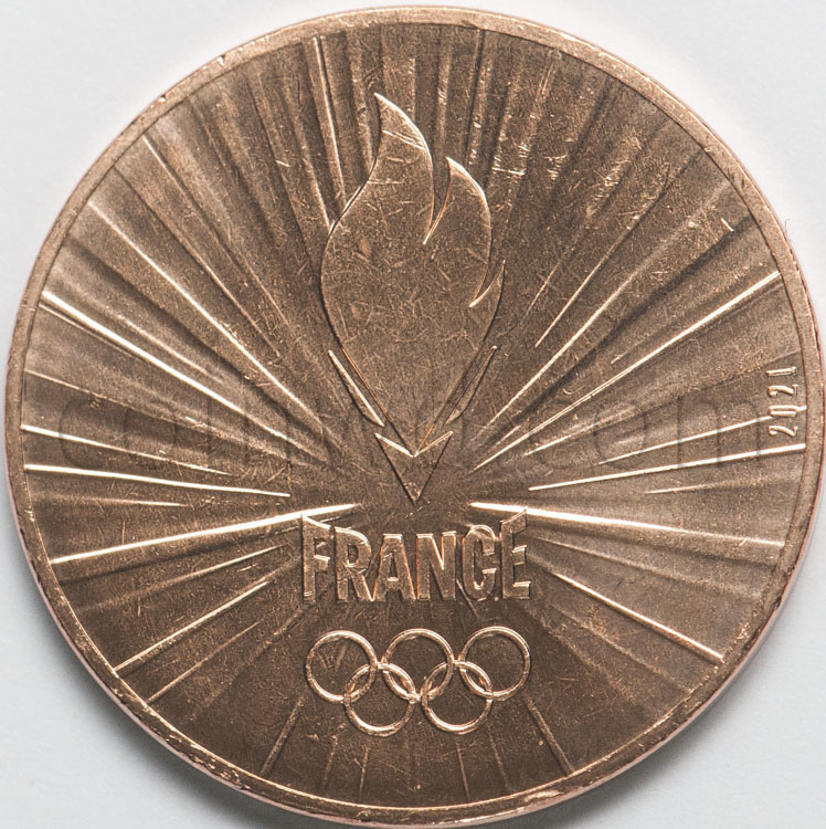 France 1/4 euro 2021 Paris 2024 Olympic Games - Torch