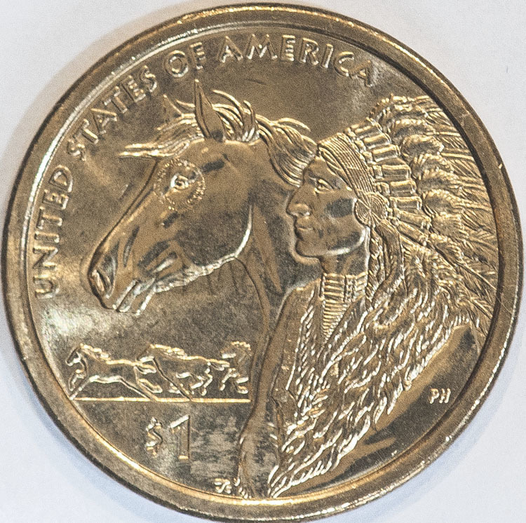 USA 1 dollar 2012 Native American N5 mint D UNC